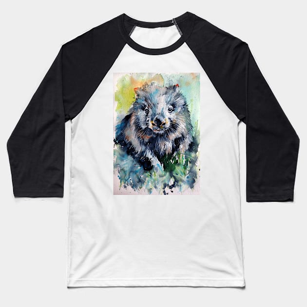 Wombat II Baseball T-Shirt by kovacsannabrigi